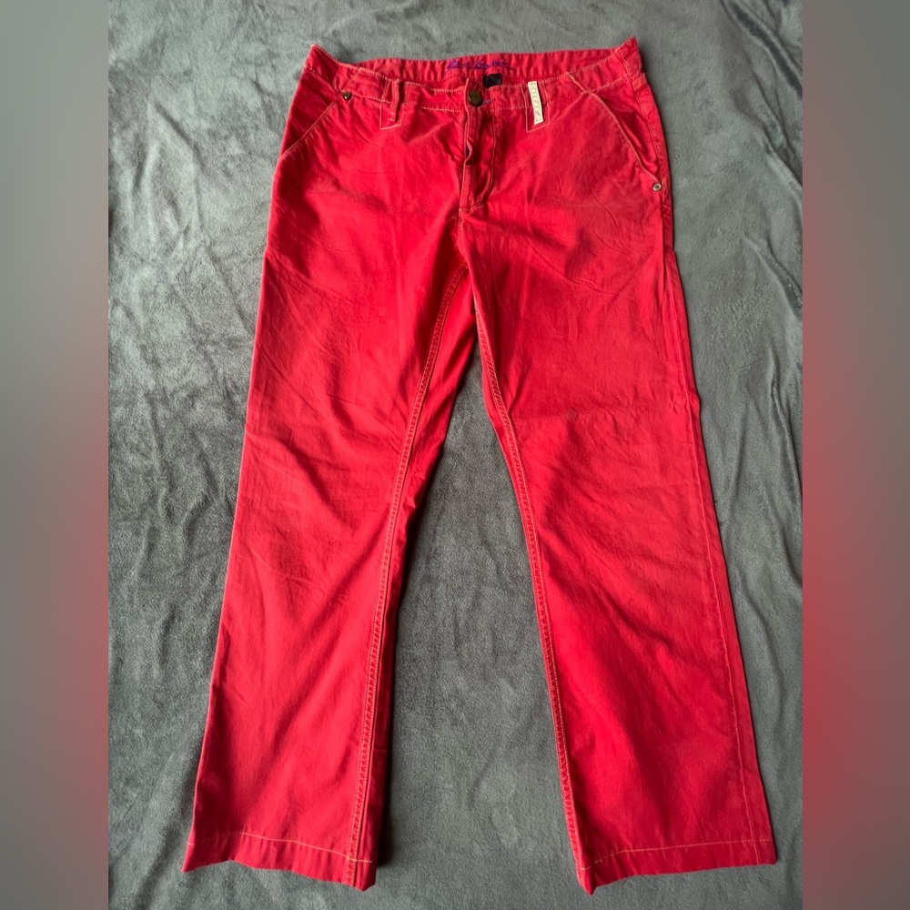 Robert Graham Classic Yates Red Men’s Pants Jeans - size 34.